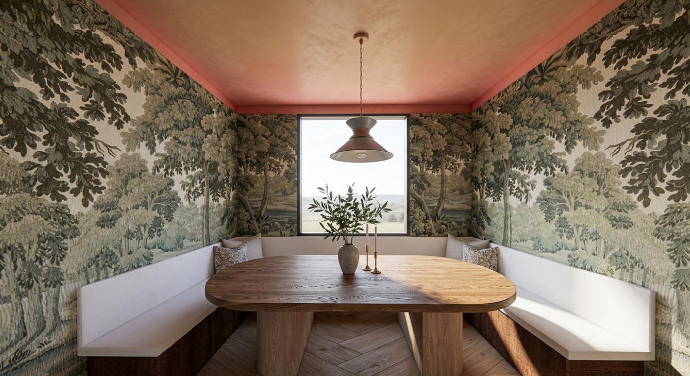 Dining nook rendering by HSID Dallas graduate Braxtyn Gassaway